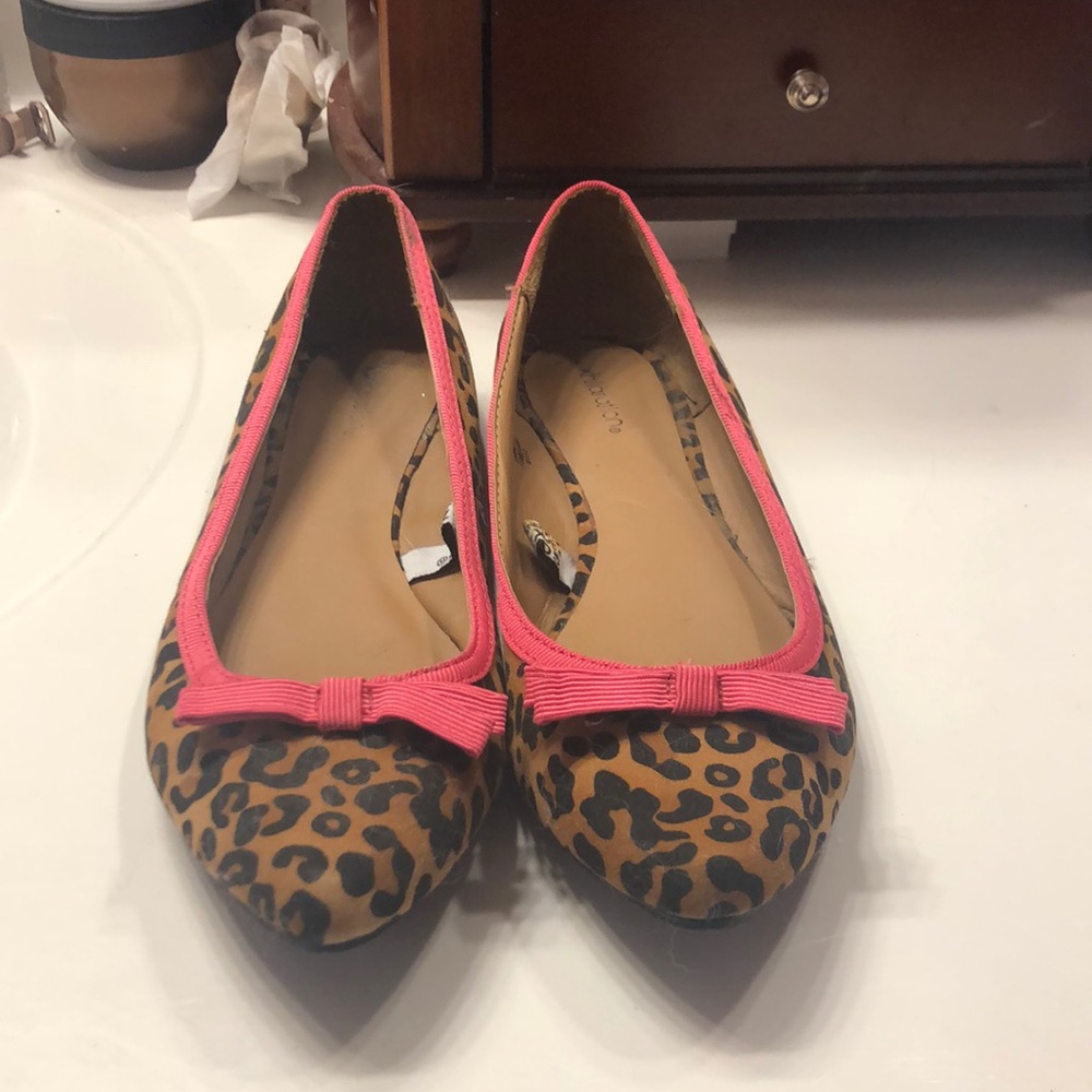 Pink Cheetah Print Flats